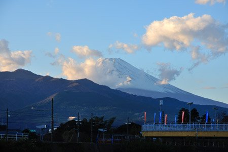 長泉町から望む富士山