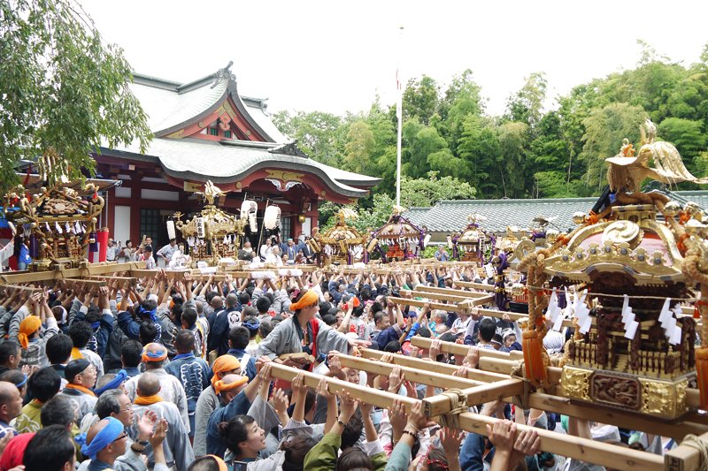 「綱島諏訪神社」の例大祭