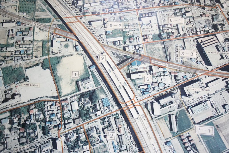 「武蔵浦和」駅周辺の航空写真