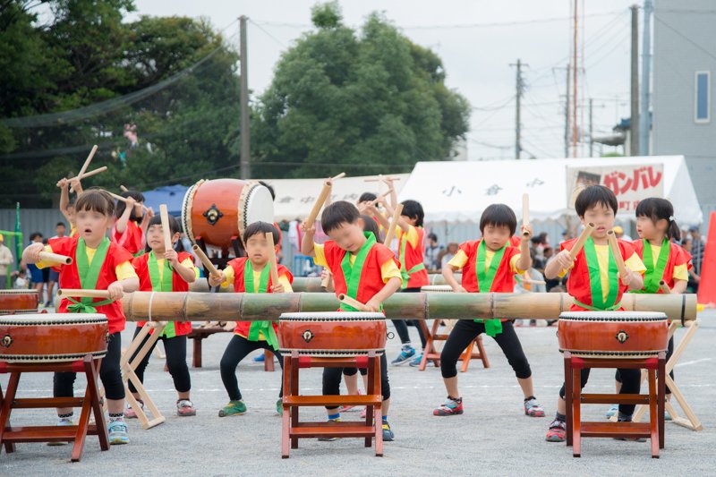 町内会の和太鼓発表