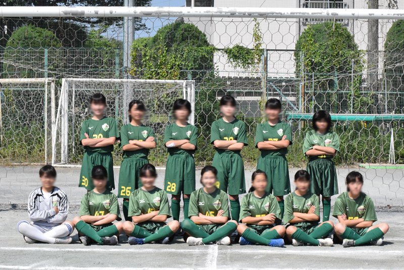 平成30年度に新しく発足した女子サッカーチーム