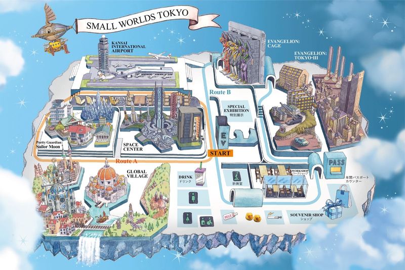 「SMALL WORLDS TOKYO」エリアマップ　画像提供：SMALL WORLDS