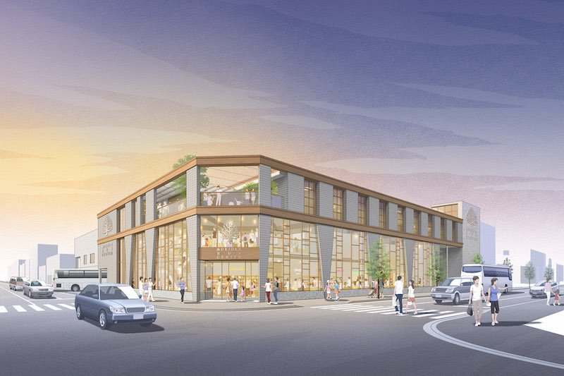 2022（令和4）年秋までに開業予定の盛岡バスセンター※施設の外観はイメージであり、実際の建物とは異なる部分があります。