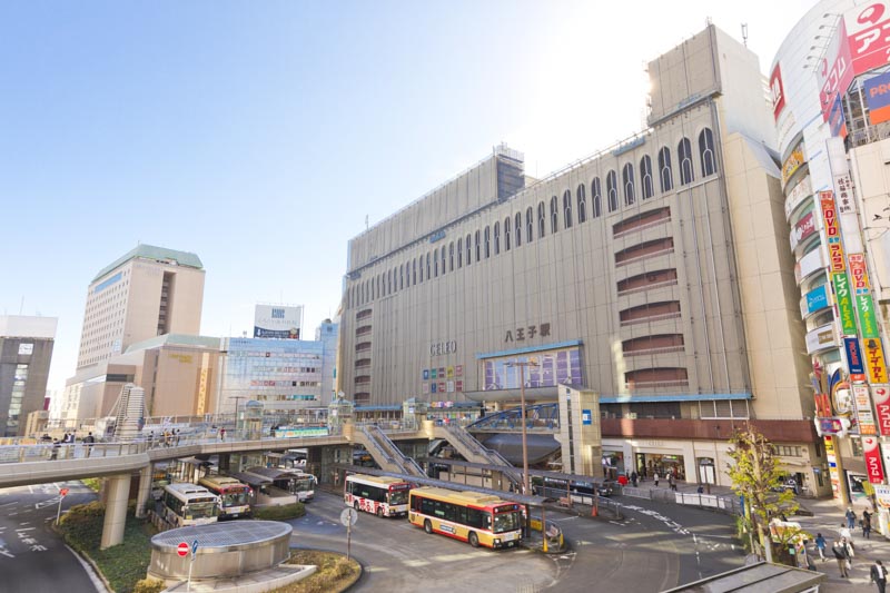 八王子駅北口の街並み