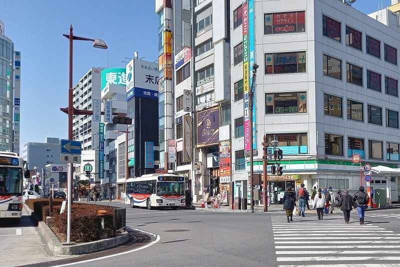 JR「熊谷」駅北口の様子 