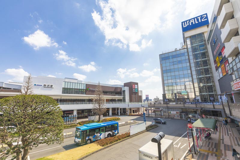 「所沢」駅西口の街並み