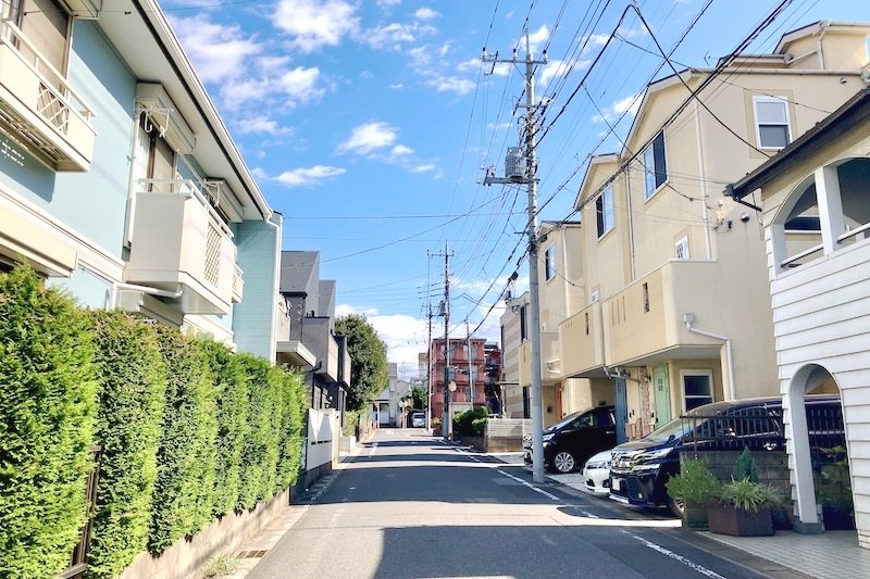 駅南口エリアの住宅街