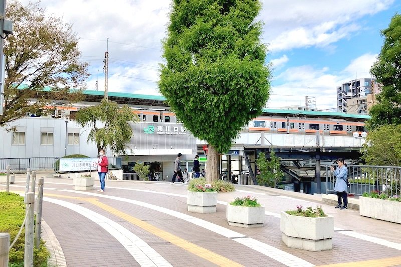 「東川口」駅南口の様子