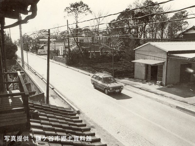 1971年頃に撮影された「旅籠丸屋」からの風景
