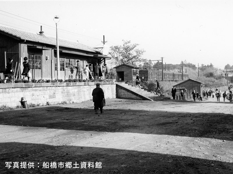 1961年頃の「馬込沢」駅の風景