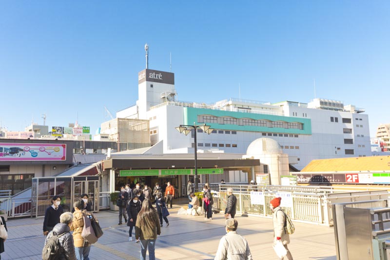 JR常磐線と新京成線が乗り入れる「松戸」駅