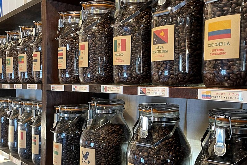 世界各国から仕入れるコーヒー豆