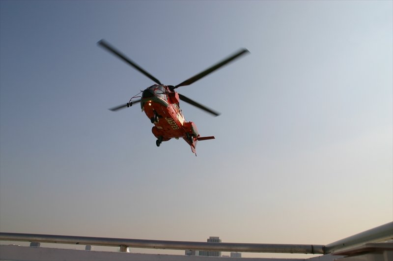 ヘリポート運用開始以来、伊豆諸島や小笠原諸島の医療も支える