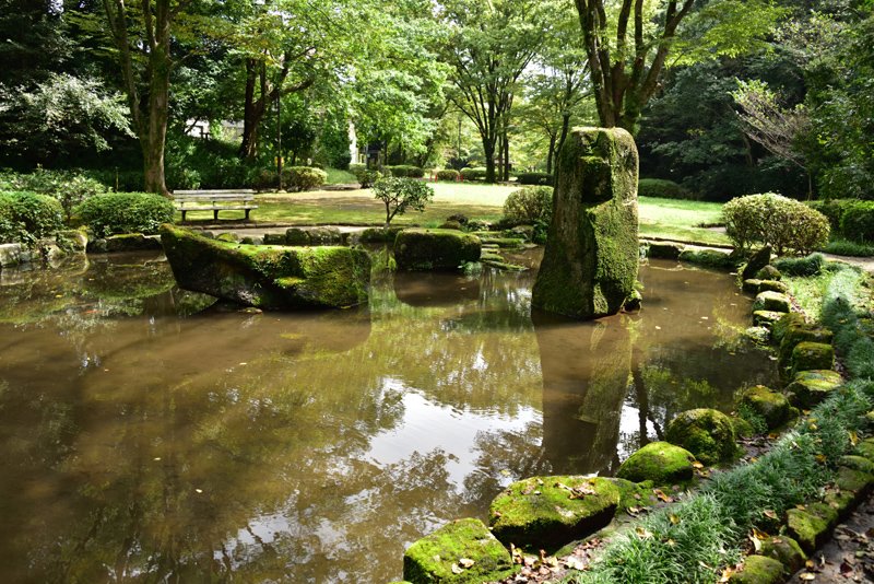 都内では貴重な湧水がみられる「芹ヶ谷公園」