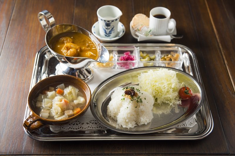 武相荘の海老カレー