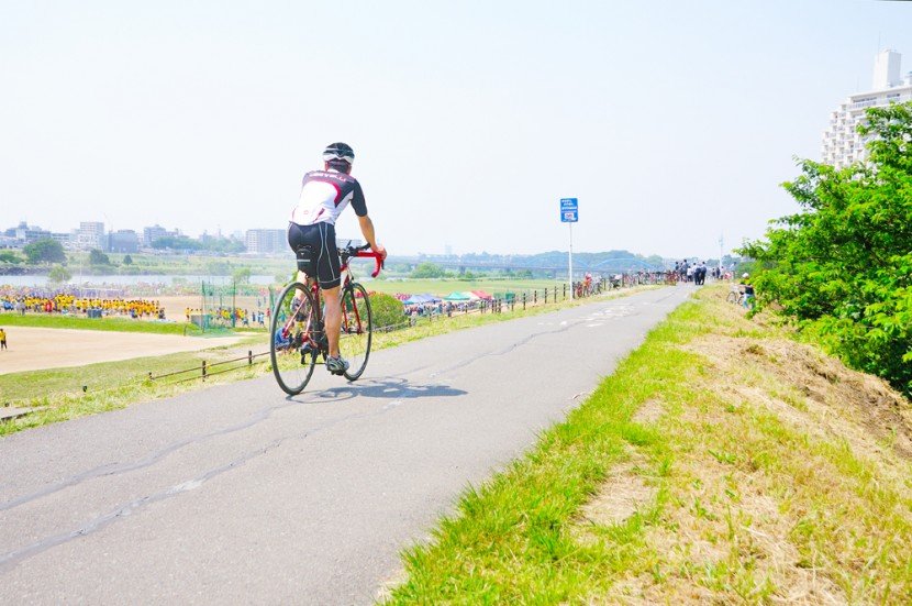 多摩川のサイクリングコース