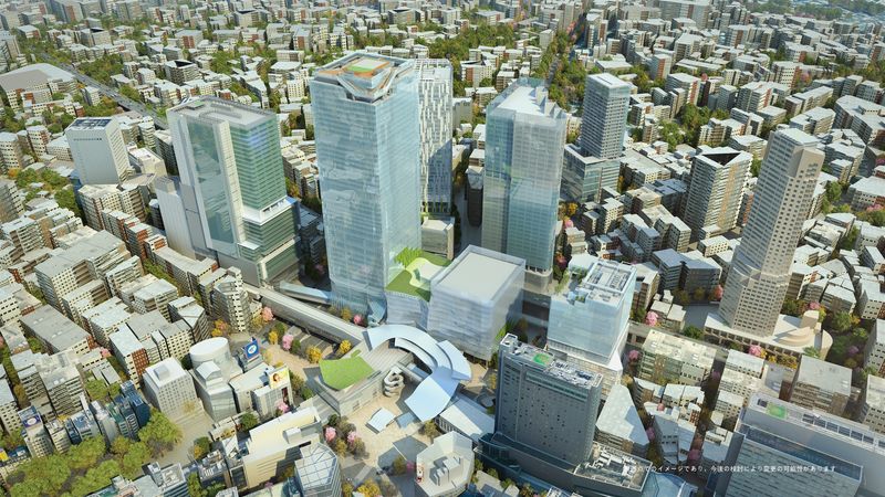 2027年度頃の渋谷駅周辺のイメージ（提供：東京急行電鉄株式会社）