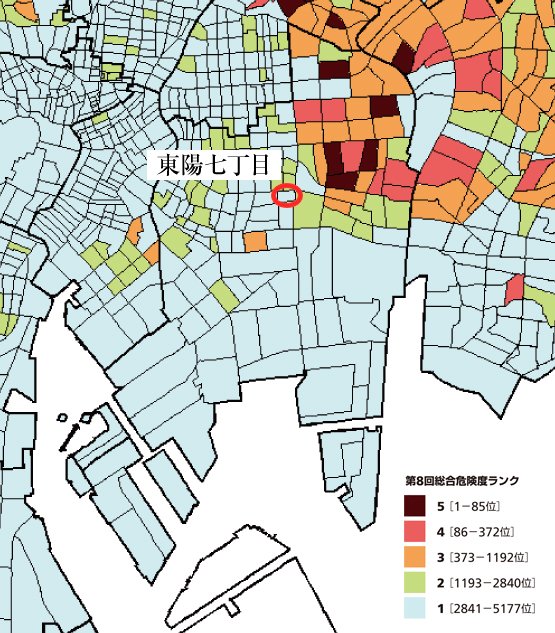 引用：東京都都市整備局：地震に関する地域危険度測定調査（第8回）
