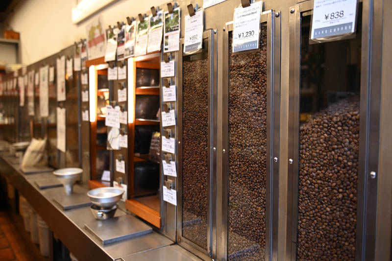 高品質なコーヒー豆を扱う