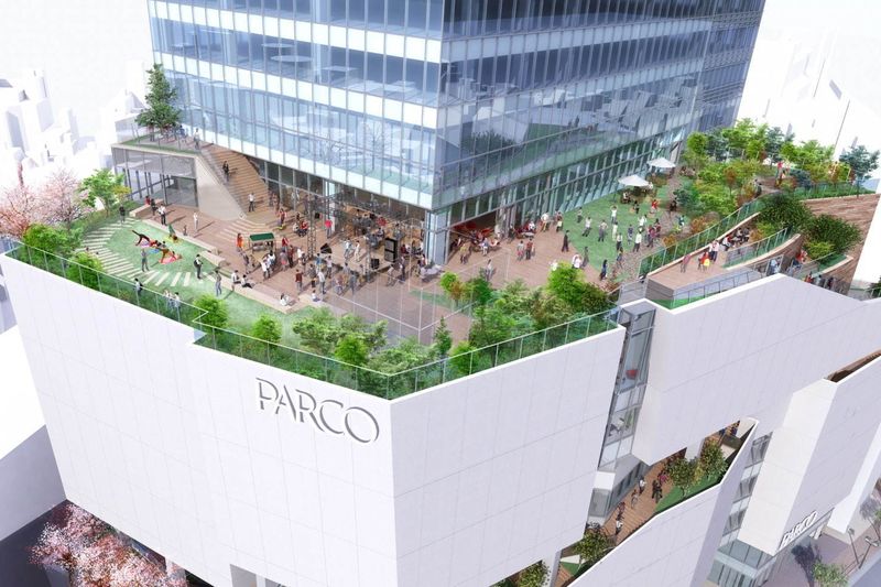 2019（令和元）年11月にリニューアルオープンする「渋谷PARCO」（屋上庭園イメージ画像）