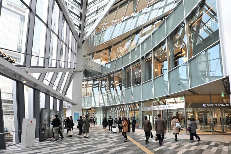 「渋谷スクランブルスクエア東棟」と駅をつなぐ通路