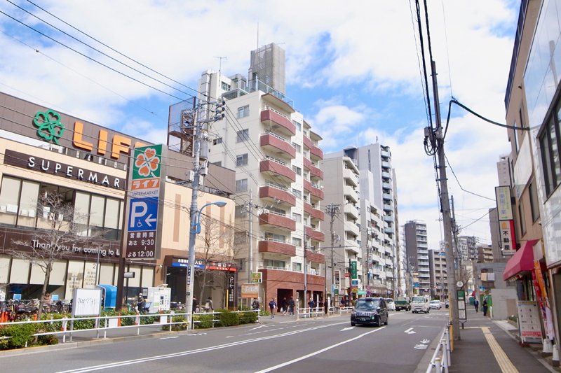 若松河田エリアの街並