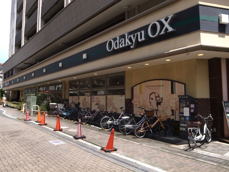 駅北口目の前にあるスーパー「Odakyu OX 鶴川店」