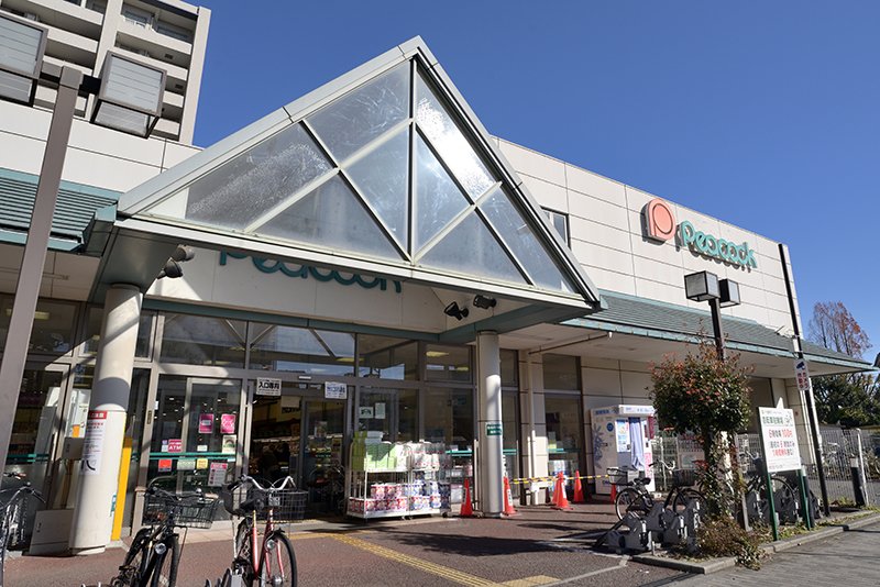 「ピーコックストア 花小金井店」などスーパーマーケットが多数