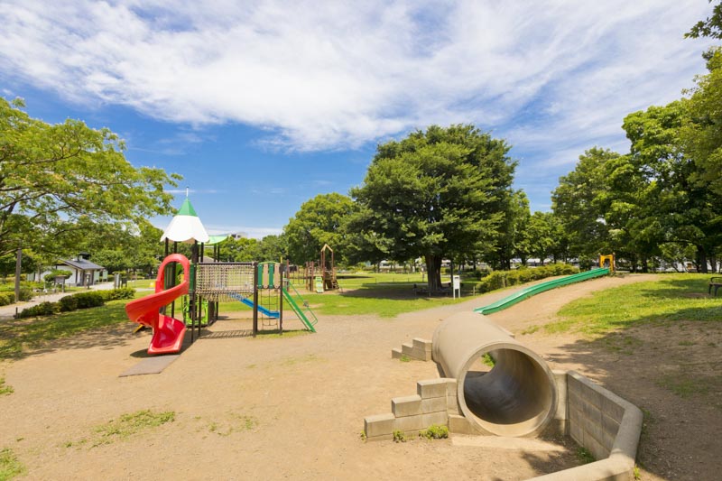 子どもの遊び場としても人気の「前原公園（とんぼ池公園）」
