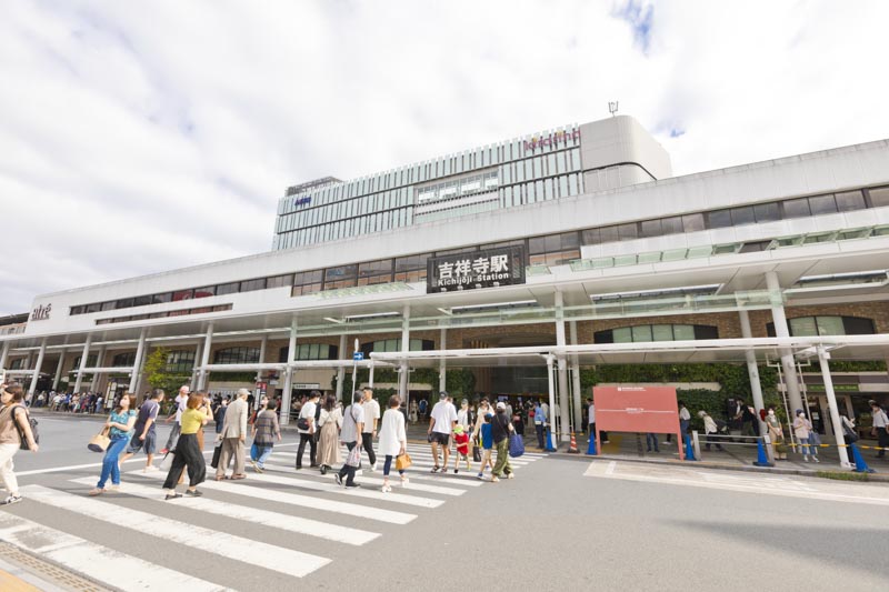 JR中央線と京王井の頭線の「吉祥寺」駅