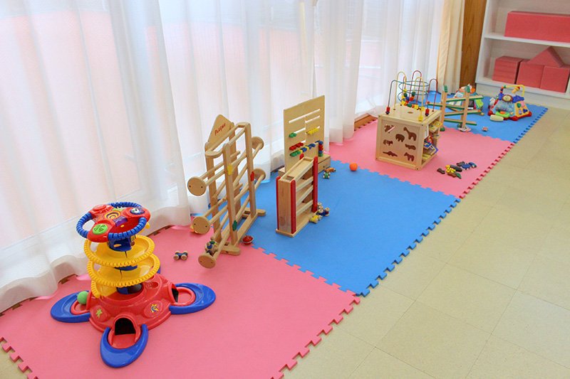 乳幼児親子専用の部屋「ひろば」に用意されているおもちゃ