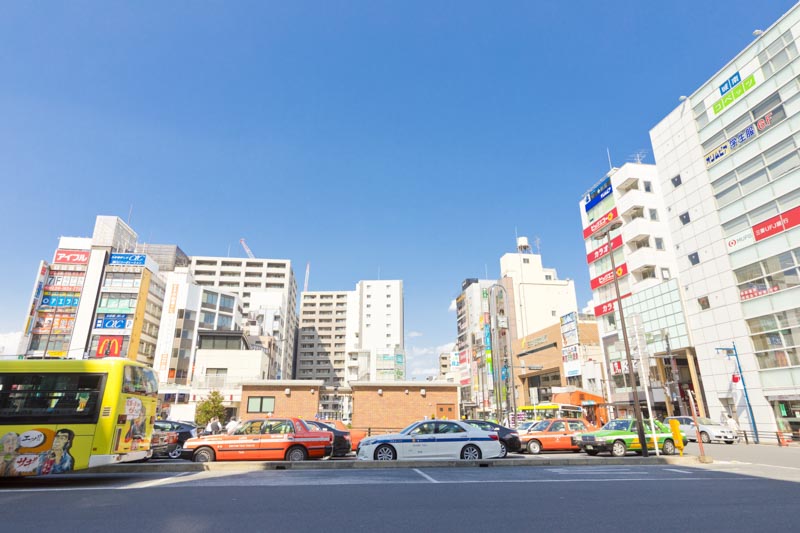「東京都市計画事業 新小岩駅南口地区第一種市街地再開発事業」計画地