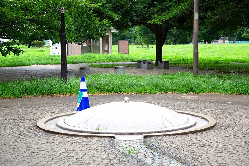 水遊びができる水景施設