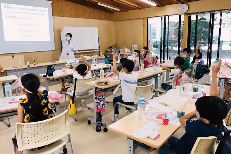 小学生を対象とした「えだにし科学実験隊」