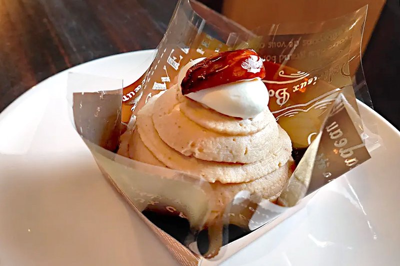 「お菓子の森 & 蔵のカフェ」の和栗のモンブラン