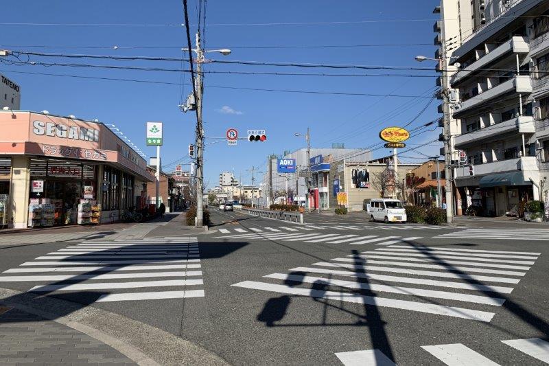 城北筋沿いにもお店が豊富