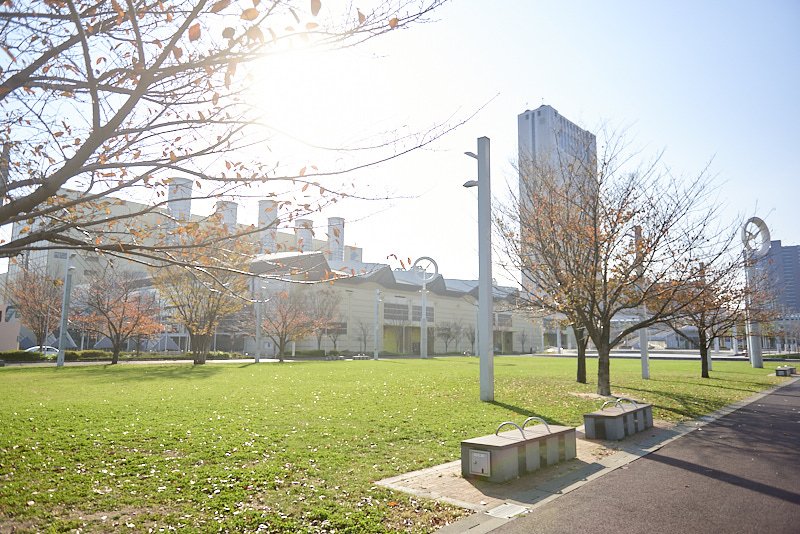 「小倉」駅北口の憩いの場「あさの汐風公園」