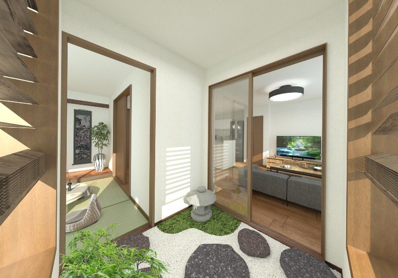 『いろどりアイタウン木津川市城山台3丁目』8号棟　内観パース