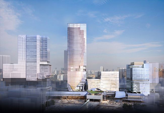 渋谷駅再開発計画建物パース画像